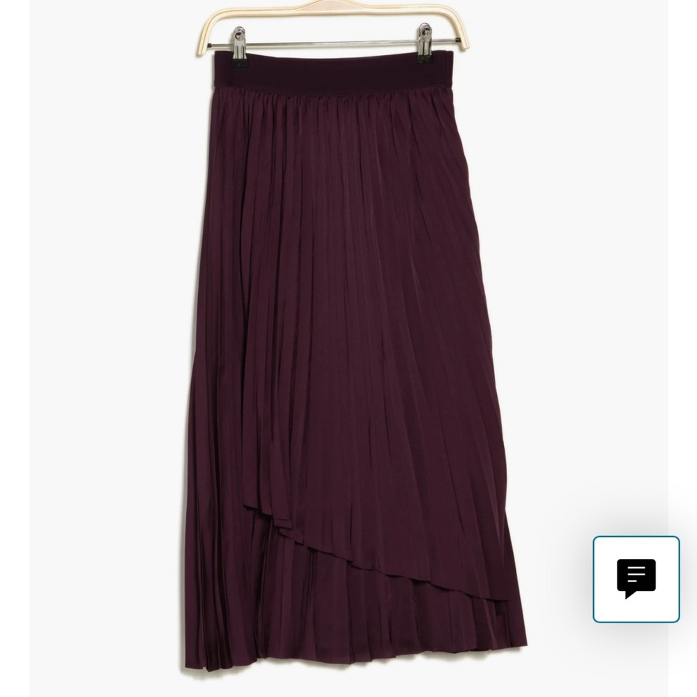 Royal purple midi skirt